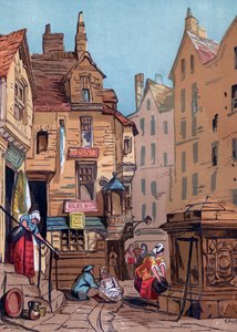 Dům Johna Knoxe, Edinburgh, 19. století. od Edwin Jewitt