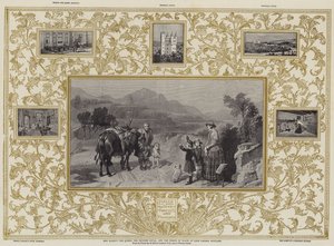 Její Veličenstvo královna, princezna Royal a princ z Walesu u jezera Loch Laggan ve Skotsku od Edwin Landseer