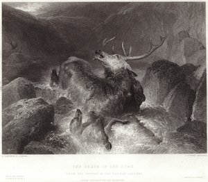 Smrt jelena od Edwin Landseer
