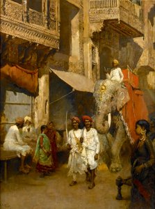 Promenáda na indické ulici od Edwin Lord Weeks