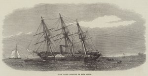 HMS Racer na mělčinu na Ryde Sands od Edwin Weedon