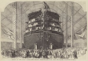 Uvedení Royal Albert, Její Veličenstvo dostává víno od Mistra Shipwrighta