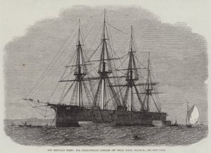 Naše železná flotila, HM parní fregata Achilles u Folly Point, Chatham od Edwin Weedon