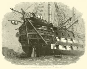 Atlantský telegrafní kabel, záď HMS Agamemnon