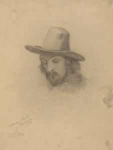 Edward Winslow, skica k podepsání paktu v kabině Mayflower
