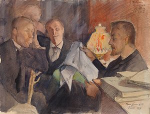 V pařížském ateliéru od Eero Järnefelt