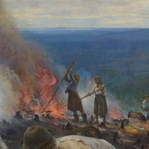 Pod jhem (Pálení křoví) od Eero Järnefelt