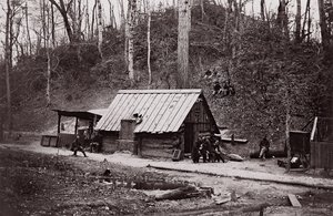 [Unijní stanice na řece James zřízena pro těžbu střelného prachu z Konfederace ..., 1864.