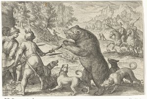 Krajina s lovem medvědů Lovecké scény (název série) Icones Venantum Species Varias Representantes (název série)