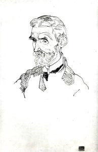 Portrét umělcova tchána, Johann Harms, 1915 od Egon Schiele
