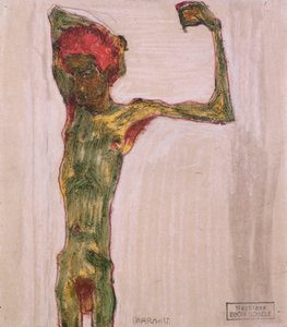 Anarchista, kolem 1909-10 od Egon Schiele