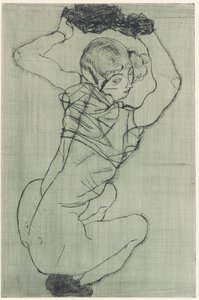 Přikrčení od Egon Schiele