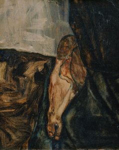Die Eremiten (olej na plátně) od Egon Schiele