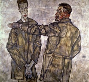 Dvojportrét Otty a Heinricha Beneschových, 1913 od Egon Schiele