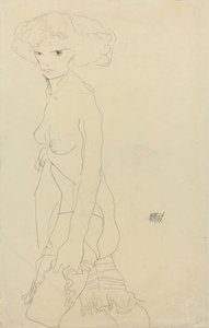Ženský akt; Madchenakt, 1911 od Egon Schiele