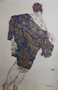 Figura s pláštěm, 1913. od Egon Schiele