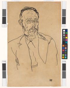 Heinrich Gomperz, univerzitní profesor, dr. filozofie od Egon Schiele