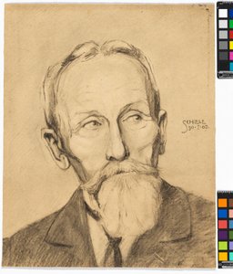 Portrét muže s plnovousem od Egon Schiele