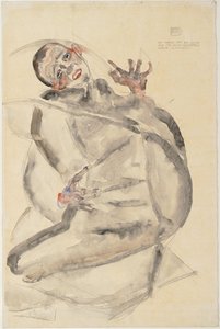 Rád vydržím pro umění a své blízké, 1912 od Egon Schiele