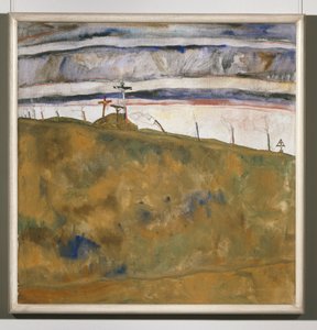 Kalvarienberg (malba na plátně) od Egon Schiele