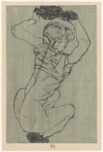 Dřepící žena od Egon Schiele