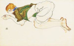 Klečící žena, 1912 od Egon Schiele