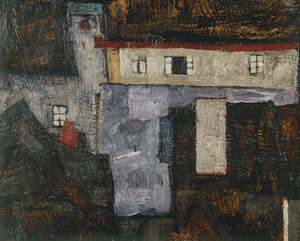 Krumau a der Moldau Krumlov na Vltavě, ... (olej na plátně) od Egon Schiele