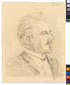 Leopold Czihaczek – profil od Egon Schiele