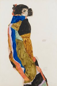 Moah. Dílo Egona Schieleho (1890-1918), akvarel a kvaš na papíře od Egon Schiele