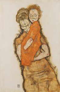 Matka a dítě, 1914 od Egon Schiele