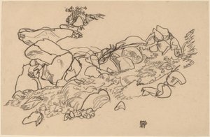 Horský potok od Egon Schiele