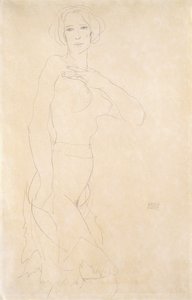 Nahá dívka, 1912 od Egon Schiele