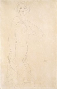 Nahá dívka; Madchenakt, 1912 od Egon Schiele