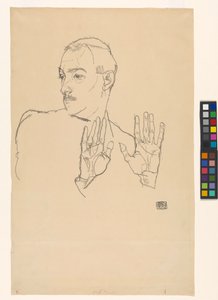 Portrét Arthura Roesslera od Egon Schiele