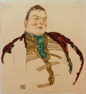 Portrét tlustého muže od Egon Schiele