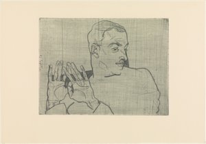 Portrét Arthura Roesslera od Egon Schiele