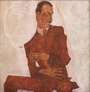 Portrét Arthura Roesslera, 1910. od Egon Schiele