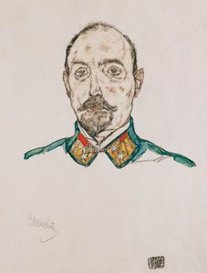 Portrét prvního důstojníka, 1916 od Egon Schiele