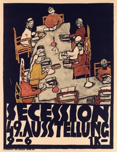 Plakátová reklama Výstava Secese 49 od Egon Schiele