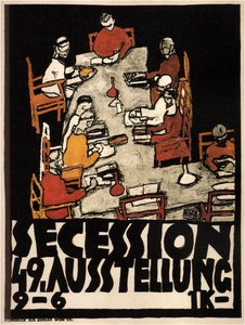 Plakát k 49. výstavě vídeňské secese, 1918