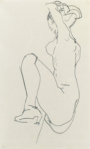 Nahý ženský akt, 1913