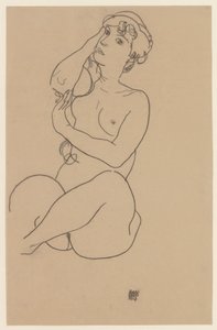 Ležící akt, 1917