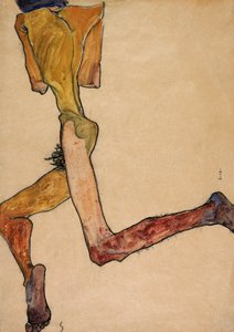 Ležící nahý muž, 1910