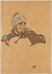 Ruský válečný zajatec, 1915. od Egon Schiele