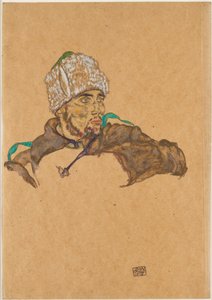 ruský válečný zajatec od Egon Schiele