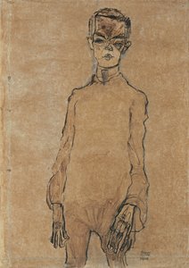 Autoportrét, 1910 od Egon Schiele