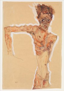 Autoportrét, 1911 od Egon Schiele
