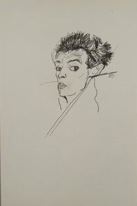 Autoportrét, 1913 od Egon Schiele