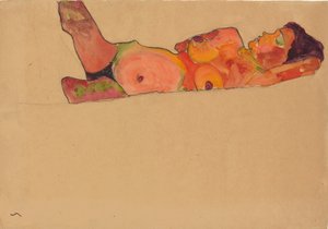 Spící dívka, 1910 od Egon Schiele