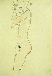 Stojící akt; Stojící akt, 1913
